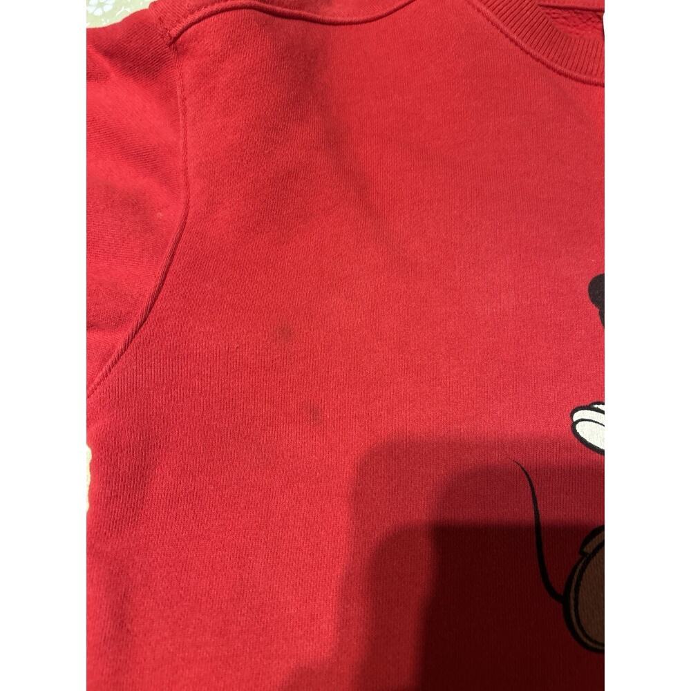 Disney Parks Mickey Mouse Christmas Holiday Red Crewneck Sweatshirt Adult XS - Picture 6 of 6